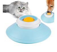 Interactive Pet Lick Mat, Dog Lick Toy, Dog and Cat Treat Dispenser with Non-Slip Base, Blue PP Material, 5.71x2.17 Inches, Suction Cup Design for Mental Stimulation and Slow Feeding (Yellow)