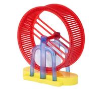 Interactive Pet | Simulation Hamster Cat Toy Wheel,Interactive Plush Bunny Model with Stand for Dog Entertainment Child Companion Birthday Home
