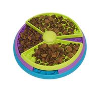 Interactive Pet Slow Feeder Puzzle Toy Enrichment Fun Game Safe Feeding Cats Dogs Nonslip Pet Bowl Slow Eating Bowl Rotating Feeder