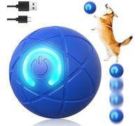 Interactive Pet Toy Automatic Rolling Ball - 2025 New Vibrating Dog Ball with LED Light & Smart Motion Sensors | Rechargeable Washable Electronic Dog Toy for Indoor/Outdoor Play, Suitable for Dogs (A)