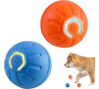Interactive Pet Toy Rolling Ball, Dog Toy Balls with Smart Wake-up Feature, Obstacle-avoiding Active Rolling Ball Toys for Energetic Dogs, Automatic for Puppy/Small/Medium Dogs (blue)