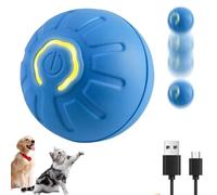 Interactive Pet Toys with Smart Wake-up Feature, Obstacle-avoiding Active Rolling Ball Toys for Energetic Dogs, Automatic for Puppy/Small/Medium Dogs (blue)