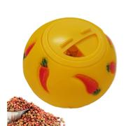Interactive Pet Treat Ball - Fodder Food Dispensing Puzzle Toy Slow Feeder Boredom Buster | Hedgehogs Rabbits Guinea Pigs Hamsters Gerbils A