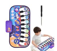Interactive Piano Mat, Cartoon Dancing Carpet, 19.69x11.65x1.34 Inches Touch Play Mat with Educational Sounds, Musical Instrument Blanket, Kids Play Mats with Sturdy Build, Music Toy for Boys and Girl