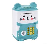 Interactive Piggy Bank For Kids With ATM Simulation, Fingerprint Security, Automatic Induction Technology, And Password Protection Features(Green)