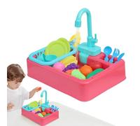 Interactive Play Sink: Automatic Water Toy, Educational Pretend Kitchen, Running Water Table | Early Learning Activity Game for Boys and Girls Ages 1 to