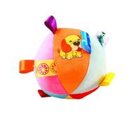 Interactive Plush Animals - Funny Interactive Dog Toys Plush Toy with Squeaky Bell Dog Light Up Ball Dog Teething Audio Pet Supplies Jo