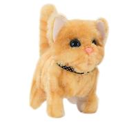 Interactive Plush Cat - Electronic Touch Meow Toy, Soft Stuffed Kitten For Boys Girls Kids Birthday Christmas Offering Responsive Sounds And Cuddly Companion For Fun And Comfort