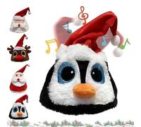 Interactive Plush Christmas Character Hat, Electric Singing Dancing Santa Hats, Light-Up Christmas Hat Party Supply (#3)