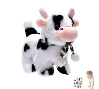 Interactive Plush Cow - Battery-Operated Animal Toy, Animated Farm Pet, Soft Educational Cattle, Singing Talking Plush, Learning Activity Toy | Boys Girls Children Early, Classroom, Playroom Fun