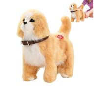 Interactive Plush Dog - 8.66 Inch Puppy | Plush Toy - Walking Sensitive Dog with Wagging Music for Kids Bedroom Decoration Imaginative Play Birthday Christmas Holiday Gift