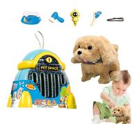 Interactive Plush Pet,Battery Operated Electronic Walking Pet | Interactive Robot Toy - For Kids Girls Family Friends Youth Teens Birthday Christmas Holiday