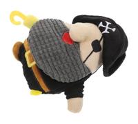 Interactive Plush Pet for Puppies and Dogs Featuring Pirate Captain Shape with Safe Plush Material and Sound Design, for Playtime Chewing and Teething