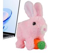 Interactive Plush Toy, Electric Bunny Companion, Cute Animal with Sounds & Wiggling Ears, Supporting Play Entertainment Function, Soft Plush Toy, Ergonomic Design Feature for Boys and Girls