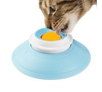 Interactive Puppy Slow Feeder Bowl - Compact Dog Lick Toy | 12.5cm Cat Slow Feeder with Abs Material, Easy Dog Feeding Game for Training, Pet Licking Plate, Puppy Training Bowl for Mental Enrichment