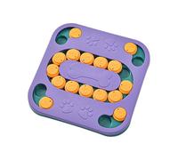 Interactive Puzzle Feeder Slow Food Bowl For Small Medium Large Mental Stimulation Vomit Eating Solution (Purple, 24X24cm)