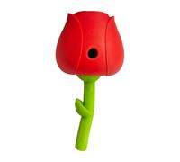 Interactive Puzzle Slow Feeder Ball, Puzzle Toys Slow Feeder for Dogs, Interactive Dog Slow Feeder Ball, Red Treat Dispenser for Small and Medium Dogs and Cats, Food Puzzle Feeder for Slow Eating