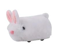 Interactive Rabbit Toys - Cute Pet Rabbit Rechargeable Sound Plush Toy,Hunting Chasing Game for Kitten Entertainment, Pet Enrichment, Automatic Obstacle Avoidance