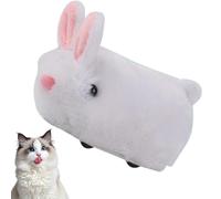 Interactive Rabbit Toys | Cute Pet Rabbit Rechargeable Sound Plush Toy,Pet Exercise Enrichment, Hunting Chasing Game, Automatic Obstacle Avoidance