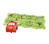 Interactive Race Track Puzzle, Rail Car Kit Toy with Bright Colors Dynamic Layout, Educational Preschool for Learning and Fun, Festivals, Anniversaries, Birthdays, Playroom