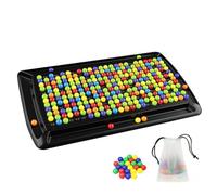 Interactive Rainbow Bead Desktop Games - Rainbow Ball Elimination Game | Colorful 288-Piece Ball Matching Strategy Logic Game | Enhance Cognitive and Social Skills with Fine Motor Activities