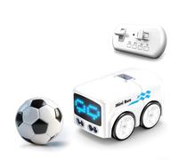 Interactive RC For Mini Bus for Kids with LED Face Display Four Driving Modes Obstacle Sensing Capability and 3.7V Rechargeable Battery (White)