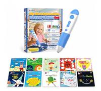 Interactive Reading Pen with 10 English Nursery Rhymes Books for Children Aged 2 to 5 Years for Voice Promotion Rechargeable with USB-C