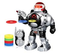 Interactive Remote Control Toy Robot | Shoots Missiles, Walks, Talks, Dances & Lights Up | Fun Educational Robot Toy