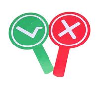 Interactive Right Wrong Sign Board Double Side for Birthday Wedding and Group Activities Right Wrong Hand Sign