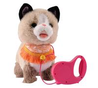 Interactive Robot Dog & Cat - Smart Walking & Barking Robotic Pet with Remote & Voice Control, Touch Sensing & Realistic Sounds, Soft Plush Electronic Companion Toy