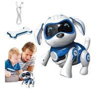 Interactive Robotic Dog - 23x18x10cm Smart Gesture Sensing Robot Puppy, Realistic Electronic Pet Toy | Functional Picture Buttons Programmable Playful Mechanical Canine Entertainment Boys Girls