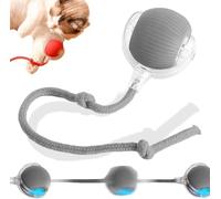 Interactive Rolling Dog Ball Toys, Self Rolling Cat Dog Ball Interactive Pet Toys Automatic Cat Toy Self Moving Dog Toys, 360° Smart Automatic Rolling Ball Toy Electric Dog Balls for Dog Cat(Gray)