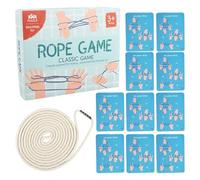 Interactive Rope Puzzle, Hand Braid Toy, Classic Cradle String, Organized Kids Boys Girls Adult Play Activity, Functional 3+ Years Old Entertainment Game, Leisure Gear for Classroom, Travel, Home