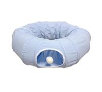 Interactive S Shape Tunnel Hideaway Breathable Fabric Play Tunnel for Feline Fun Sleep Rest Tent for Pet Entertainment Comfortable Sleep Bed