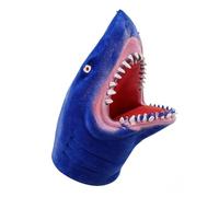 Interactive Shark Puppet, Realistic Role Play Toy, 12x6 Inches Hand Figure with Soft Grip, Flexible Latex Character, Creative Puppet with Design, Kids Accessory for Bath & Pool