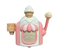 Interactive Shower Set, Pretend Play Sundae, Foam Making Water Gadget with Splash Feature, Floating Shower Scoop Kit, Dessert Theme Playset, Children Pool Toy for Home Indoor