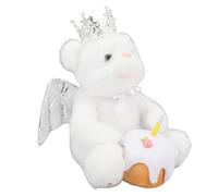 Interactive Sing Plush Bear Toy, Educational Electric Stuffed Bear for Children Birthday, Plush Material, Music Function (White)