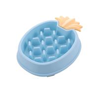 Interactive Slow Feeder Bowl for Dogs and Cats Promotes Eating Habits Puzzle Design Ideal for Indoor Use Designed for Breeds of (Blue, 23cm)