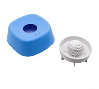 Interactive Slow Feeder Dog Lick Bowl with Rolling Ball, 34oz Capacity Anti-Slip Base for Anxiety Relief, Boredom Buster Treat Dispenser for Small Medium Large Dogs(Blue)