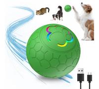 Interactive Smart Automatic Rolling Ball Toy - Durable, Washable, Rechargeable for Cats & Dogs (Green)