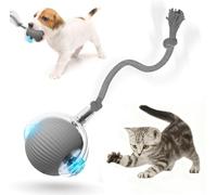 Interactive Smart Roller Ball Dog Toy - 360° Auto Rolling Fast Moving Ball for Indoor Play, Mental Stimulation & Chase Training