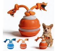 Interactive Smart Rolling Pet Ball, 2026 Upgraded Interactive Smart Rolling Pet Ball,360° Smarts Automatic Rollings Moving for Small/Medium/Large Dogs Balls (Orange)