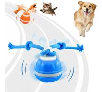 Interactive Smart Rolling Pet Ball, Motion Activated Balls for Medium/Large Dogs, Indestructible, Automatic Moving Dogs Toy Wicked Ball for Boredom, Interactive Dog Ball to Keep Them Busy (Blue)