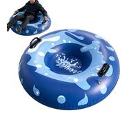 Interactive Snow Tube, Foldable Winter Sled, 48 Inches Inflatable Snow Slider, Heavy Duty Outdoor Winter Toy, Family Fun Equipment with Lightweight Design, Kids Teens Adults Recreation