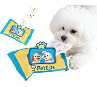 Interactive Snuffle Tissue Box for Dogs, Mental Training Toys for Puppies, Medium & Large Dogs, Hidden Treat Compartments for Indoor & Outdoor Living Room, Garden (Light Blue)