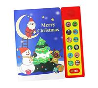 Interactive Sound Book Early Learning Toy Fun English Holiday Musical Book Christmas Nursery Rhymes for Boys Girls Preschool