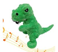 Interactive Squeaky Dog Toy Plush Toy Stress Reliever Plush Chew Toy Cute Plush Toy Dinosaur Grunt Chew Toy for Small Medium Large Dogs
