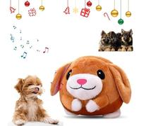 Interactive Squeaky Dog Toys with Interactive Dogs Ball, Talking Dancing Balls USB Rechargeable Washable Cartoon Plush Sound Electronic, Portable Chew Suitable Features Recording and Music Modes(#F)
