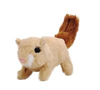 Interactive Squirrel Toy Walking Talking Electronic Pet Animal with Nodding Motion for Kids (C, One Size)