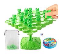 Interactive Stacking Puzzle - Educational Children's Balance Tower Stacking with Frogs, Colorful Stackable for Boys and Girls, Table Activity | Materials Si